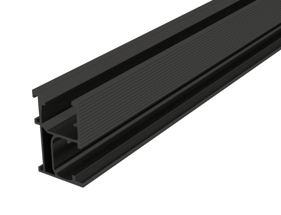 Clenergy PV-ezRack ECO Rail, length 4400mm, Black Anodized